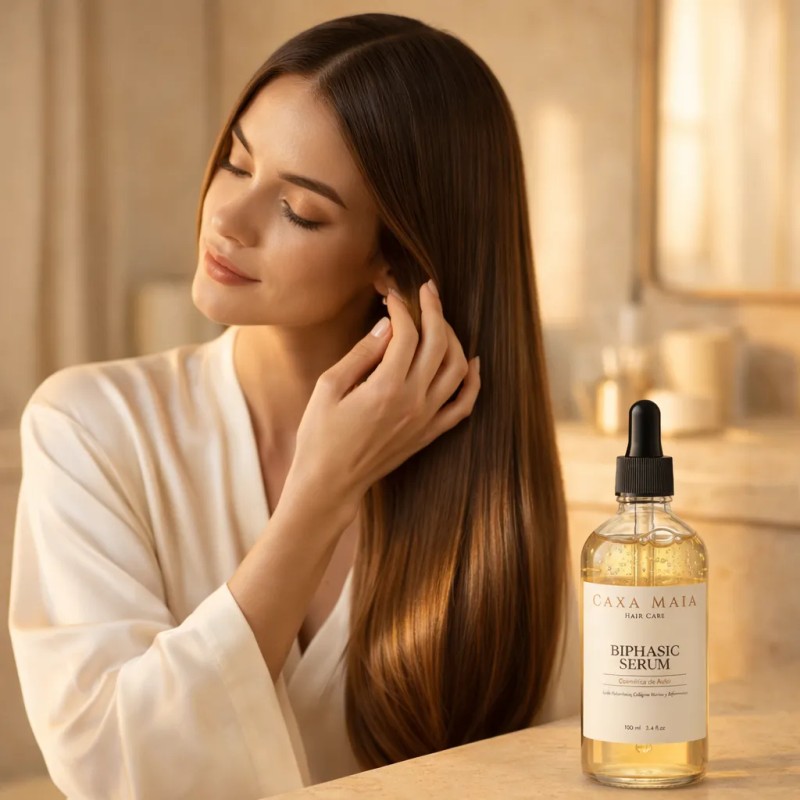 Sérum Capilar Anti Frizz Caxa Maia 100ml Brillo Natural