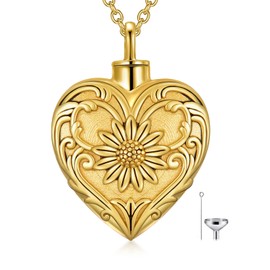 SOULMEET Cremation Jewelry for Ashes, Sterling Silver Urn Necklace for Ashes Women Men, Cherish Memories Jewelry to Keep Someone Near to You, Metal, Cubic Zirconia