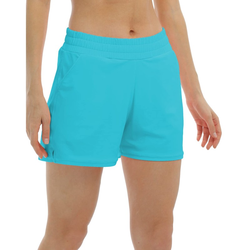 Halcurt Swimming Shorts Women's Swimming Trunks Quick Drying Board Shorts