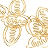 100pcs Special Shape Paper Clips Creatively Cute Plated Metal Bookmark
