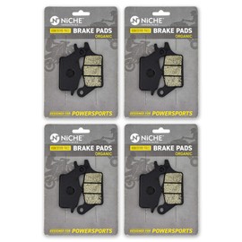 NICHE Brake Pad Set for Kawasaki Z125 Pro 43082-0134 Front Organic 4 Pack