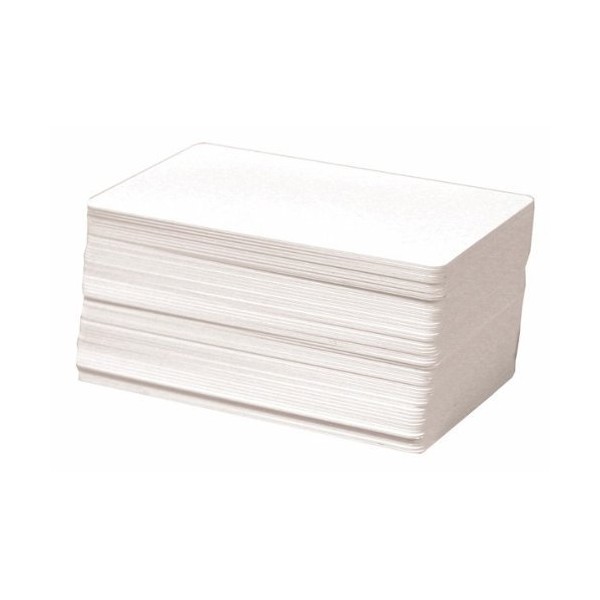 AIRSUNNY 100 CR80 30Mil White Blank PVC Plastic Cards for Photo ID card Printers(DataCard, Zebra, Fargo, Evolis, Magicard, NB)