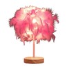 Feather Table Lamp Light Luxury Bedside Lamp Night Light for