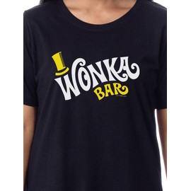 INTIMO Willy Wonka Womens' Wonka Chocolate Bar Nightgown Sleep Pajama Shirt (Medium)