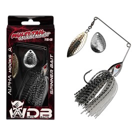 Wild Devil Baits Multi Tail Spinner Bait Artificial Bait Spin Jig Fishing Lure Bass Pike Zander (Flash Minnow, 15 g)