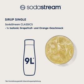 SodaStream SodaStream Sirup Isotonic, 1x Flasche ergibt 9 Liter Fertiggetränk, Sekundenschnell zubereitet und immer frisch, 440 ml