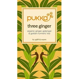 Pukka Herbal Teas Tea,Herbal,3 Ginger,Organic 1 - 20 Ct, 2 Pack