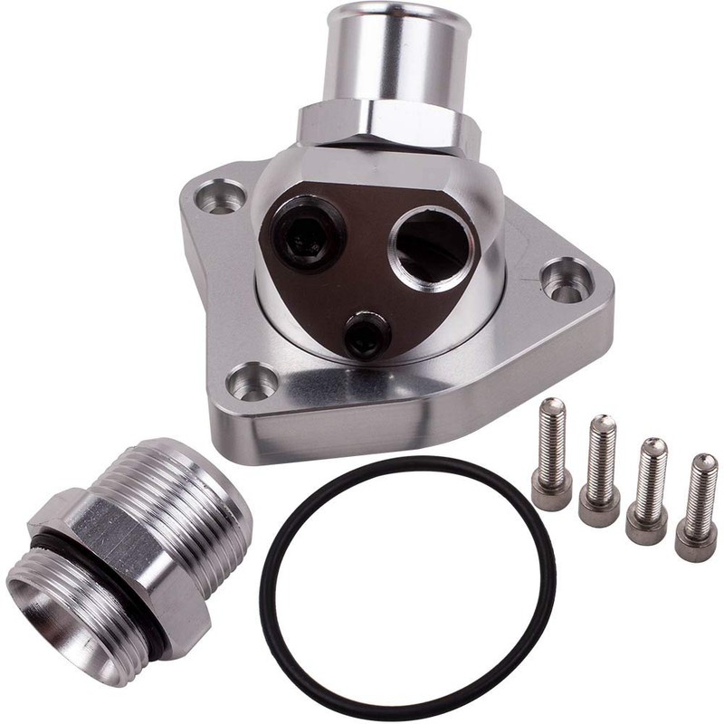 maXpeedingrods Metal Swivel Neck Thermostat Housing for Honda K-Series K20