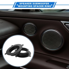 VekAuto 2 Set Speaker Spacer Ring Tweeter Speaker Spacer Adapter for Mazda CX-9 2016-2023 Waterproof for 6.5'' ABS Black Front