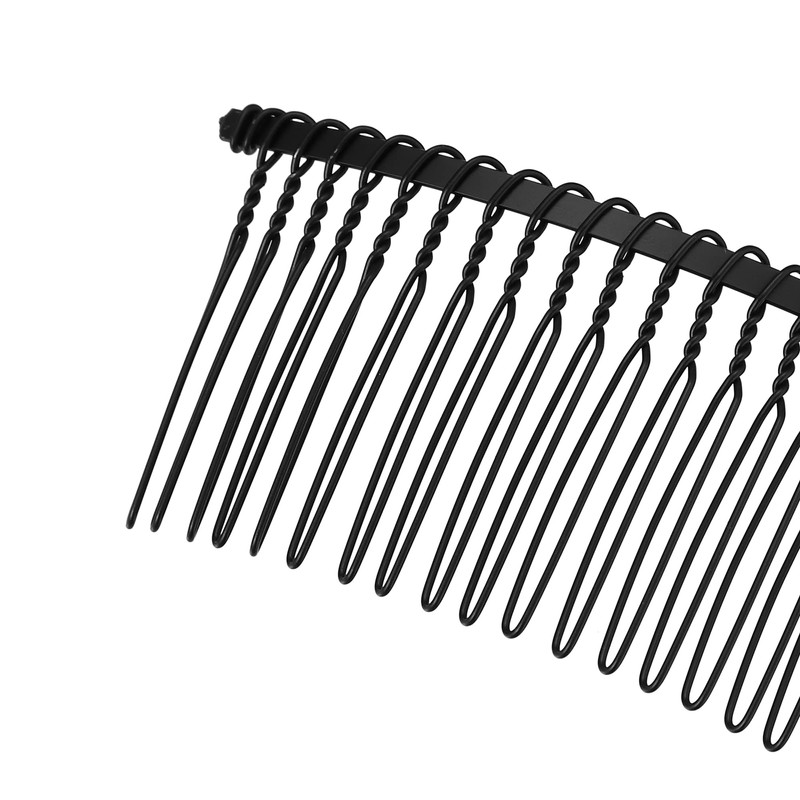 VOCOSTE Anti-Slip Hairside Comb Axserie Metal Black Hair Side Comb