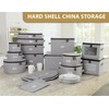 Set of 4 China Storage Cases for Dinnerware - Hard
