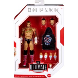 Mattel WWE CM Punk Ultimate Edizione Raccolta Serie 27 Wrestling Action Figure Giocattolo Scambiabili Teste & Braccia,30 Articolazione Punti