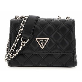GUESS Giully II Mini Compound Convertible Flap Bag Black