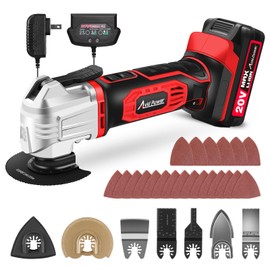 AVID POWER Cordless Oscillating Tool 20V Battery Powered Oscillating Multitool with 2.8° Oscillation Angle, Variable Speed Oscillating Saw w/ 31Pcs Accessories for Scraping/Cutting & Sanding