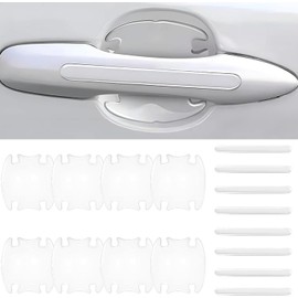 16Pcs Protector de Puertas Automovil, Protectores para Manija de Puerta de Coche Autoadhesivo Impermeable Antiarañazos Puerta Lateral Adecuado para AutomóViles, Todoterrenos
