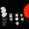 FASHIONZAADI Green Mica Gemstone Geometry Set For 7 Pcs Crystal