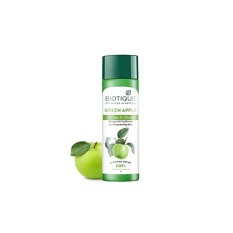Biotique Green Apple Fresh Daily Purifying Shampoo and Conditioner for