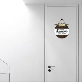 Bidesign Welcome Please Come In Signs for Front Door Porch Rustic Wooden Welcome Plaque for Farmhouse Home Kitchen Living Room Decor Wall Decorations Outdoor Indoor