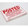 Posted Private Property No Trespassing Tyvek Sign | Heavy Duty