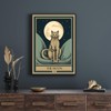 Arte de pared de gato Cartel de gato Tarot gato