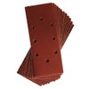 DEKTON DT80750 Hook and Loop Mixed Orbital Sanding Sheets, Black/Red,