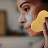 3 Esponjas Faciales Exfoliantes con Diseño de Forma Simbólica para