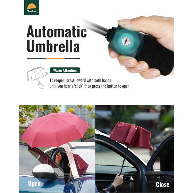 Chakipee Travel Compact Small Umbrellas 8 Ribs