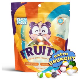 Kanpai Foodz Crunchy Freeze Dried Skittles Fruity - 5oz Freeze Dried Candy Ultimate Flavor Burst - with Fun and Naughty Taste - Perfect Trendy Treats for Candy Lovers
