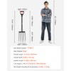 VEVOR Garden Fork, 5-Tine Gardening Pitchfork with Metal Handle, 41