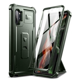 Dexnor Case, [Built in Screen Protector and Kickstand] Heavy Duty Military Grade Protection Shockproof Protective Cover Army Green