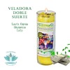 VELADORA DOBLE SUERTE | SUERTE RÁPIDA, ABUNDANCIA, PROSPERIDAD, ÉXITO, VELA