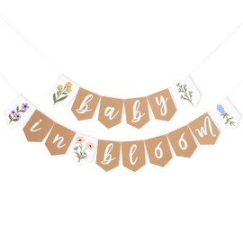 Baby In Bloom Baby Shower Banner - Baby In Bloom Gender Reveal,Floral Baby Shower,Little Wildflower Banner,Gender Reveal Party Blooming