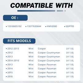KELOKE High Pressure Fuel Pump Compatible with Mini Cooper 2012-2015, Cooper Countryman 2012-2016, Cooper Paceman 2013-2016, L4 1.6L, Replace# HM10080 13518605102 13517630644 GDP705