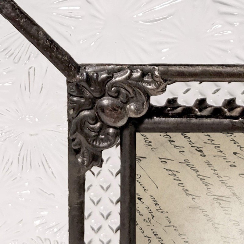 J Devlin Glass Art Pic 380-81HV Vintage Glass Picture Frame