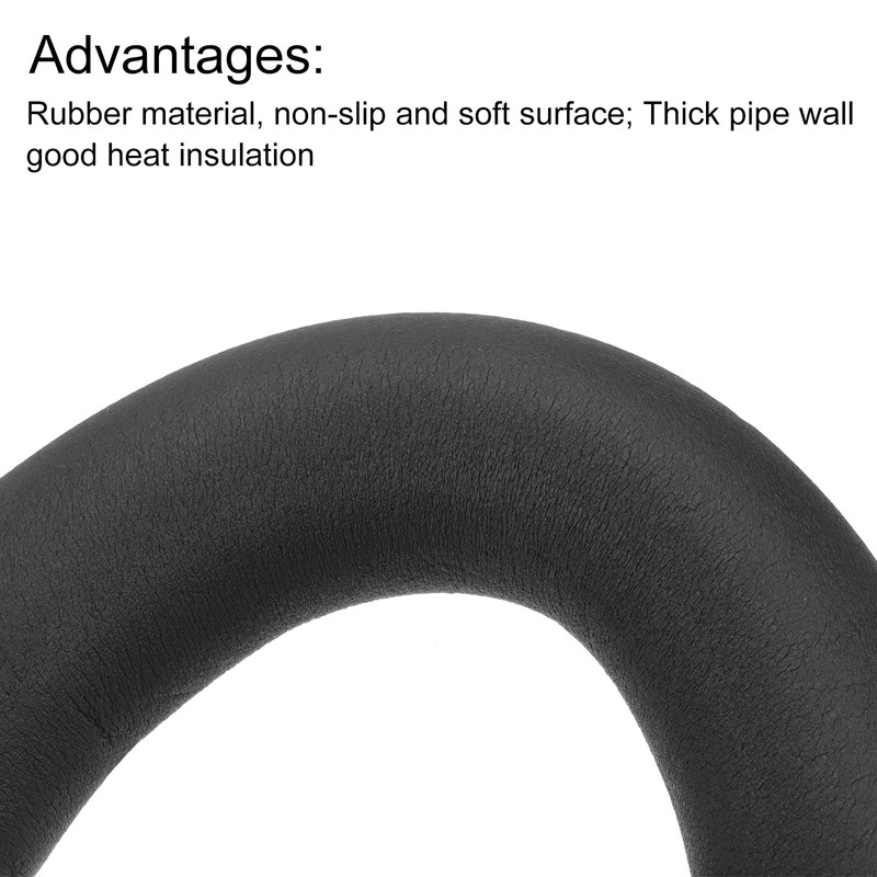 sourcing map Pipe Insulation Tube Foam Grip Tubing 6mm(1/4") ID