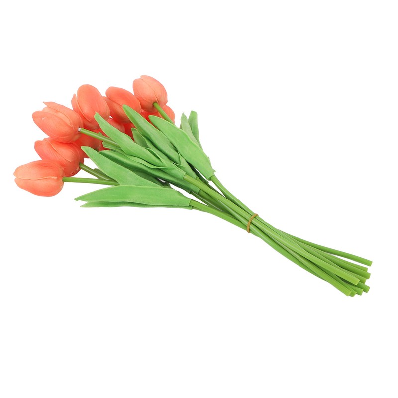 10pcs Artificial Tulip Flowers High Simulation Flowers Decor for Living