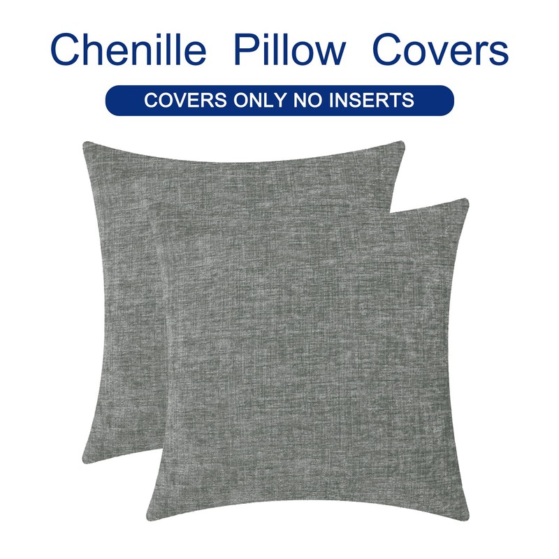 CaliTime Pack of 2 Cozy Throw Pillow Covers Cases for