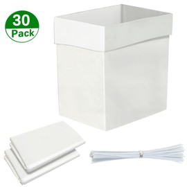 30-Count Heavy Duty Trash Compactor Bags 15 Gallon - 2.6 Mil Leakproof Garbage Bags for Kenmore, for Whirlpool & 15" Rectangular Compactors, Extra Durable with Twist Ties