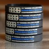 Twenty (20) Worn Distressed Flag Blue Line Wristbands