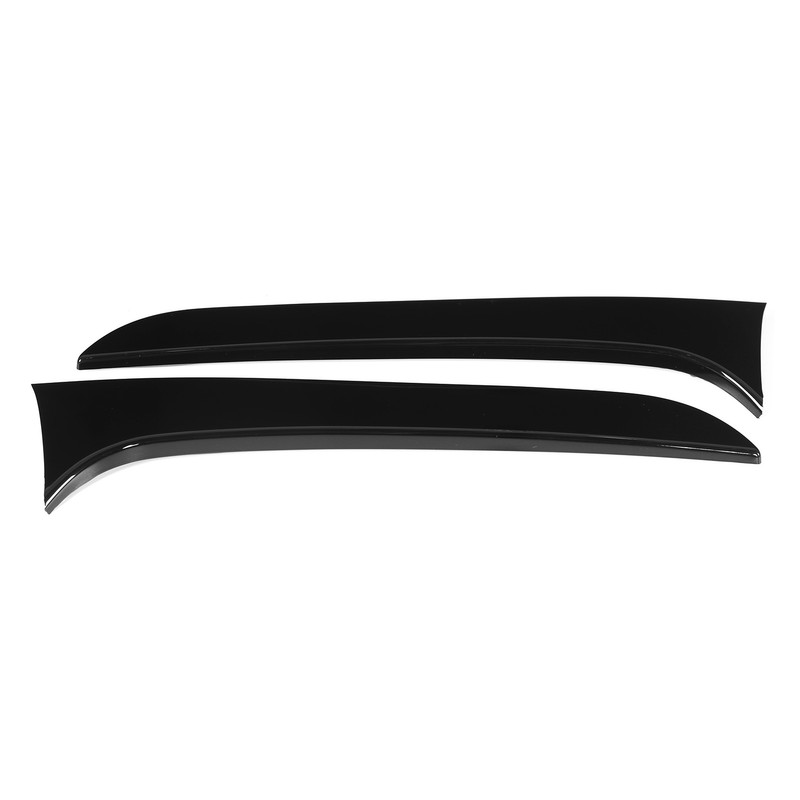 2pcs Rear Window Side Spoiler Canard Wing Glossy Black Replacement