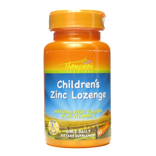 Thompson Minerals - Zinc Children's Lozenge with Vitamin C, Fruit Flavored 45 count (a)