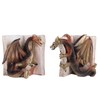 Funny Dragon Bookends Resin Dragon Statue Desktop Bookend for Home