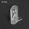 sourcing map 10pcs Cabinet Shelf Clips 8mm/0.31" Self-Locking Polycarbonate Plastic
