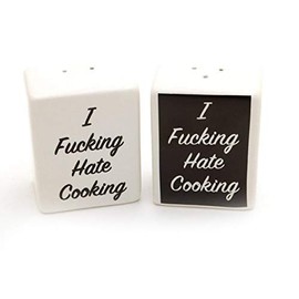 Generic Mature Salt and Pepper Shakers - I F'n Hate Cooking
