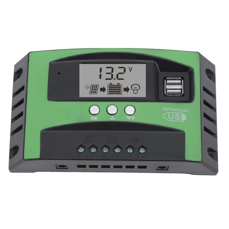 Solar Charge Controller with Dual USB Port 12V 24V MPPT