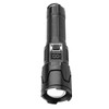 LED Flashlight USB Rechargeable Digital 120000lm High Luminous Flux Ultra