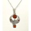 Vessel New Sterling Silver Baltic Amber Egyptian Goddess Isis Pendant