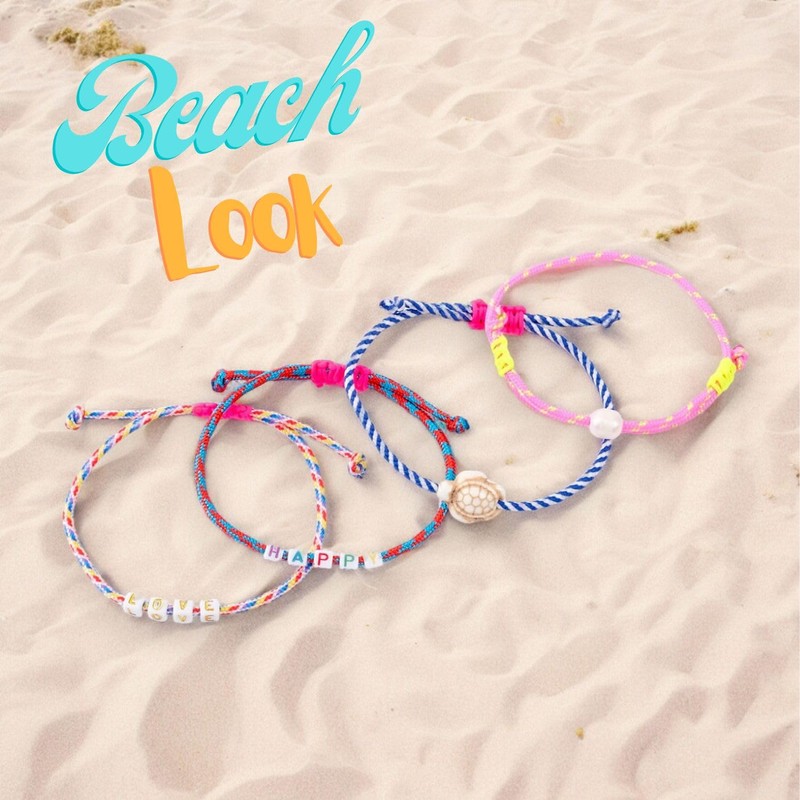 happymaker - Boho Schmuck für den Sommer, Surfer Armband Frauen