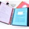 File Sleeves A4 Side Open, 24 Pieces Transparent Pockets A4