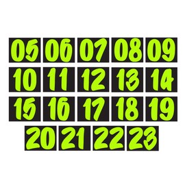 2 Digit Black and Green 2013 Model Years Windshield Sticker CAR DEALERSHIP AUTO Dealer Supplies